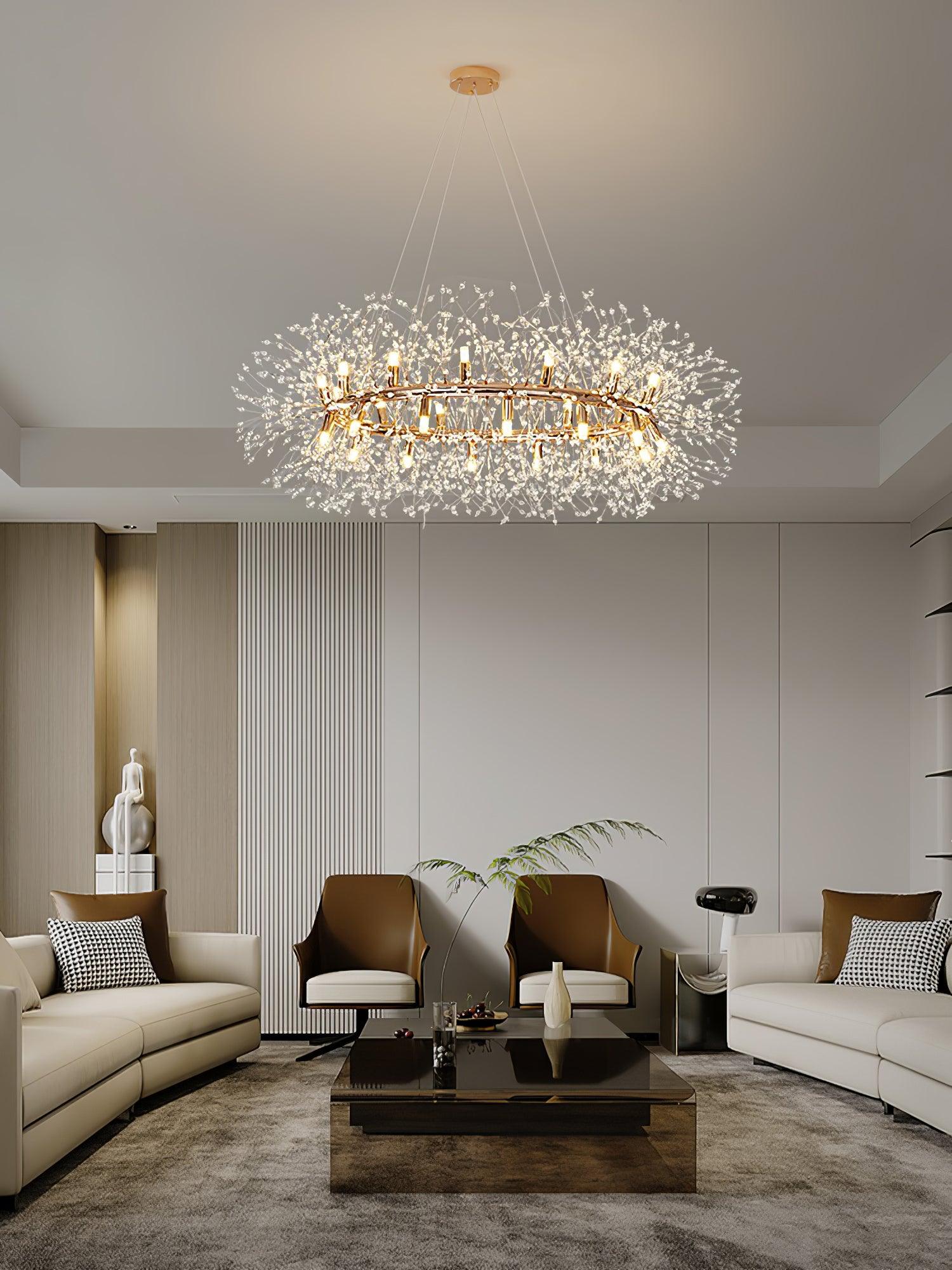 Dandelion Round Chandelier - Blowlighting