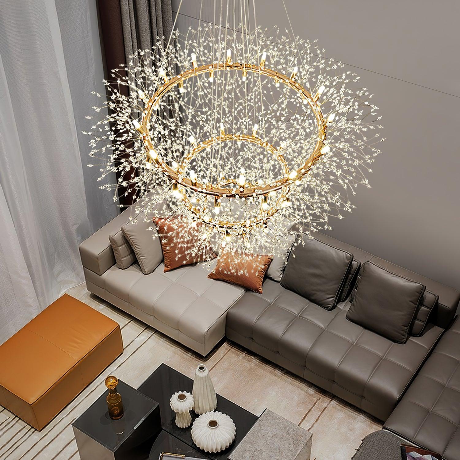 Dandelion Round Chandelier - Blowlighting