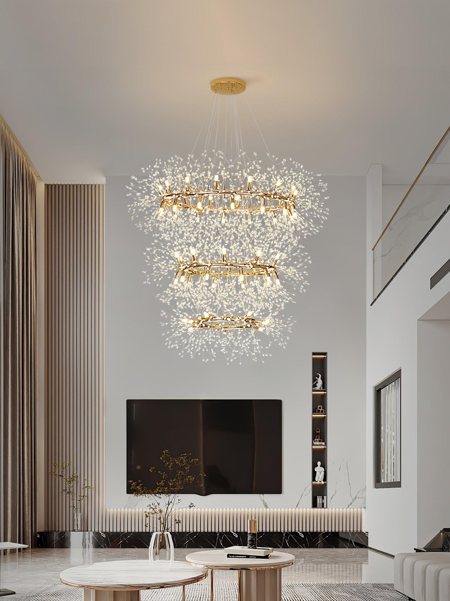 Dandelion Round Chandelier - Blowlighting