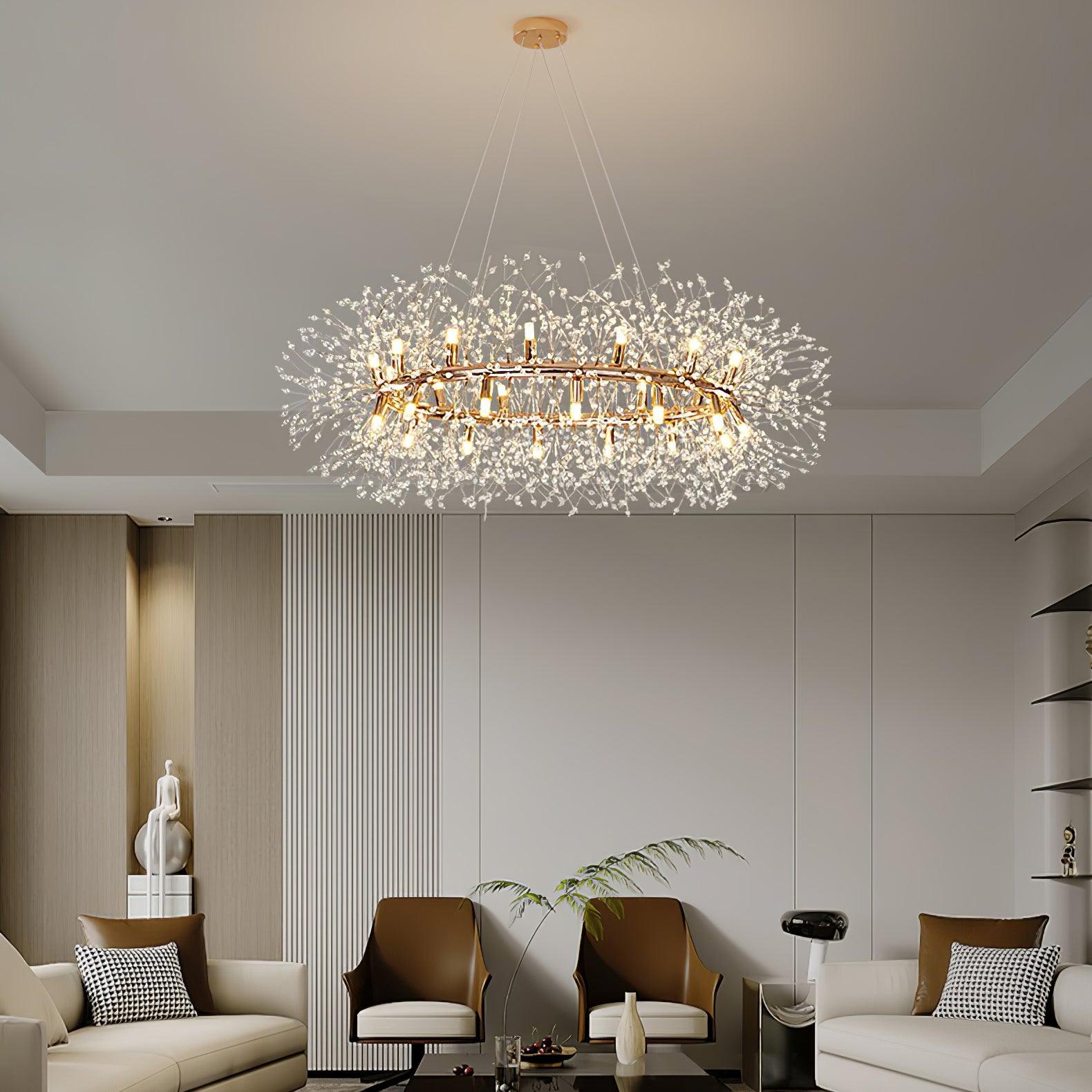 Dandelion Round Chandelier - Blowlighting