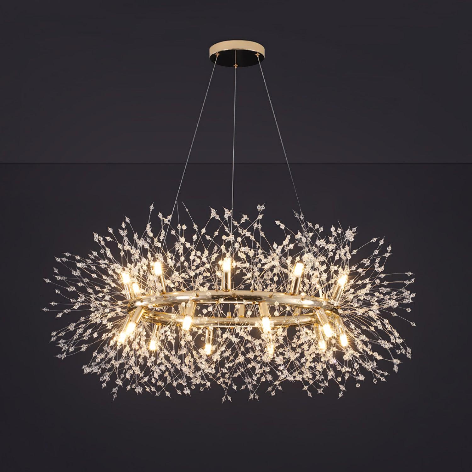 Dandelion Round Chandelier - Blowlighting