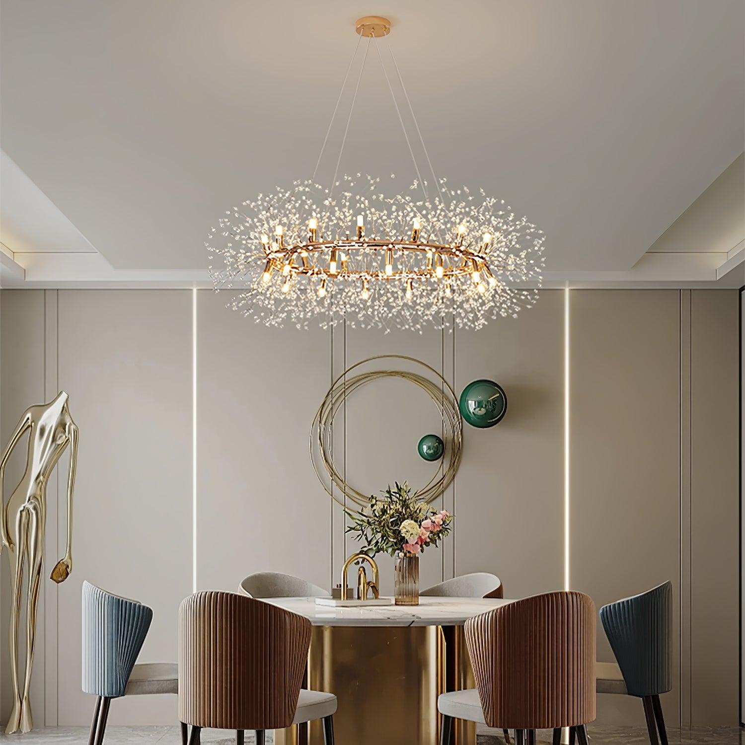 Dandelion Round Chandelier - Blowlighting