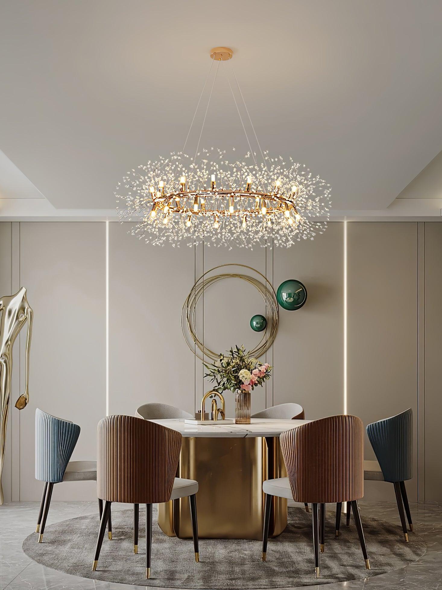 Dandelion Round Chandelier - Blowlighting