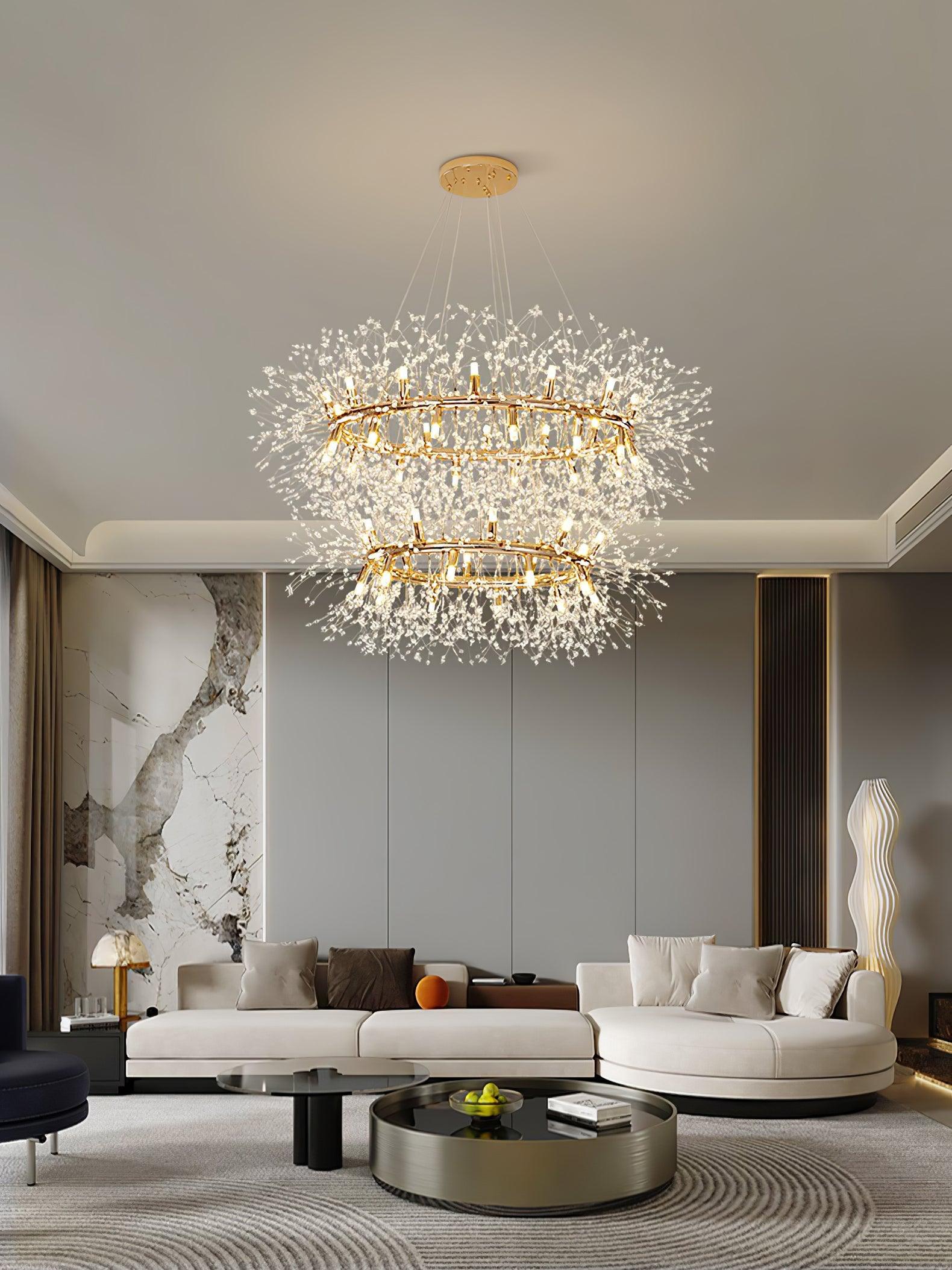 Dandelion Round Chandelier - Blowlighting