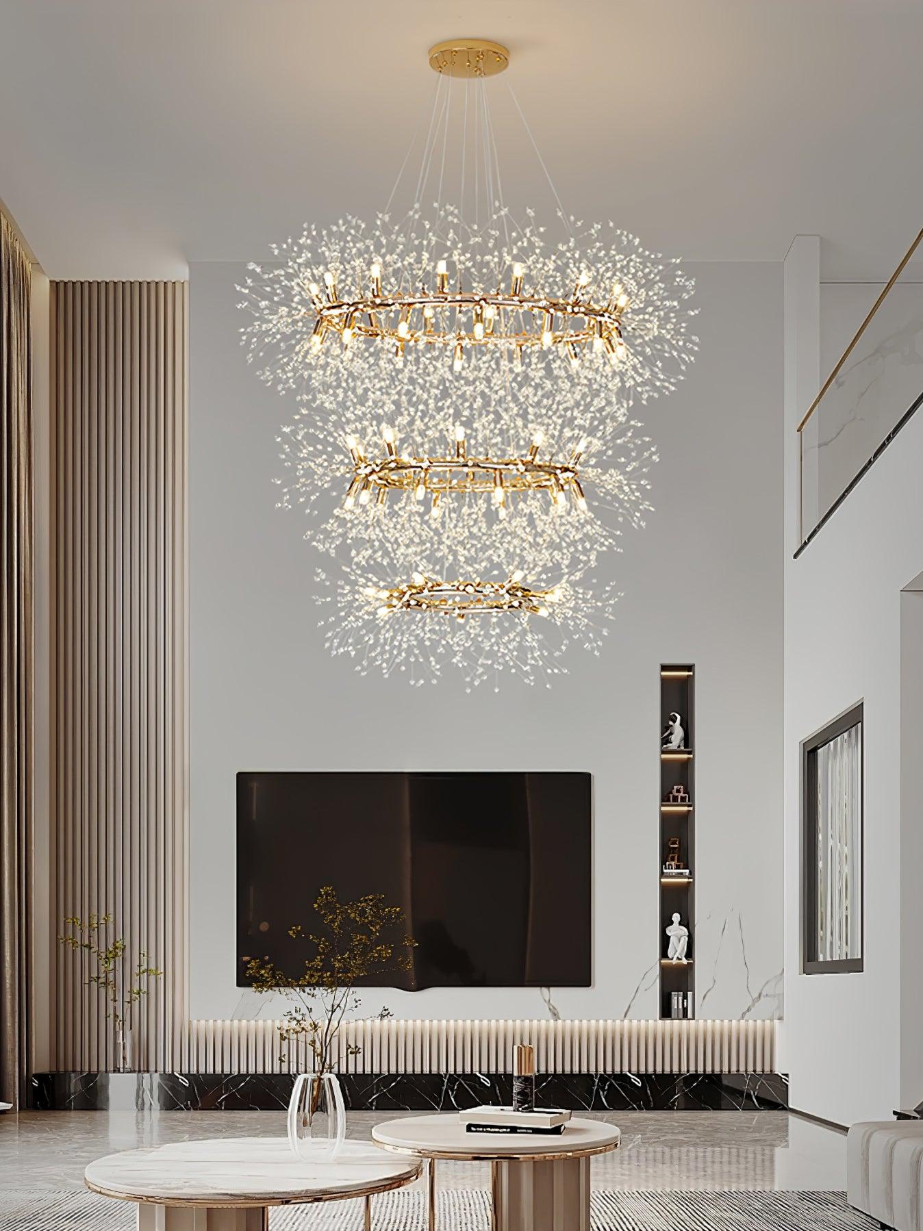 Dandelion Round Chandelier - Blowlighting