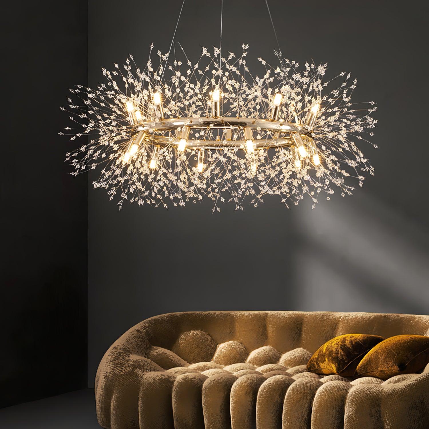 Dandelion Round Chandelier - Blowlighting