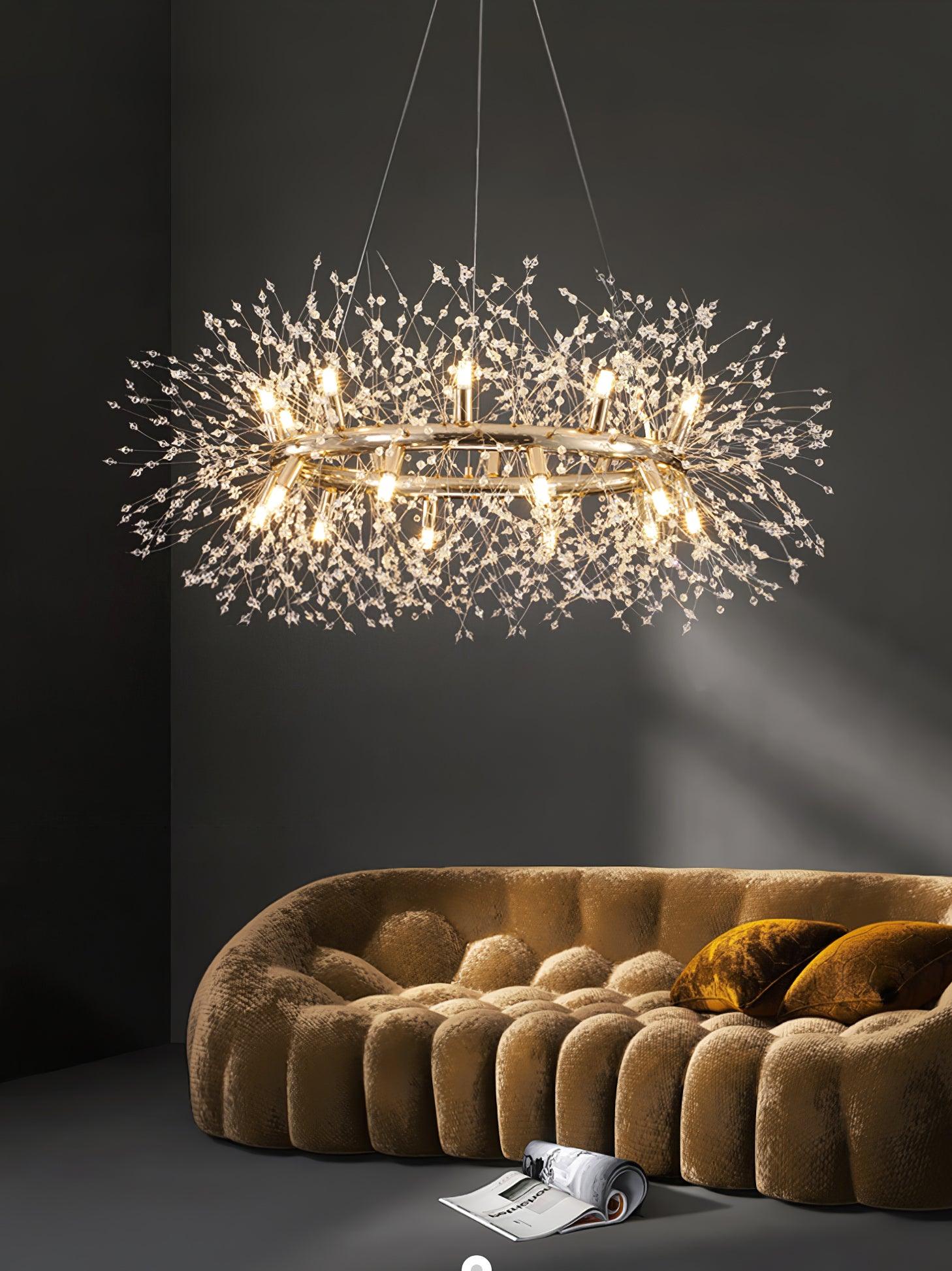 Dandelion Round Chandelier - Blowlighting
