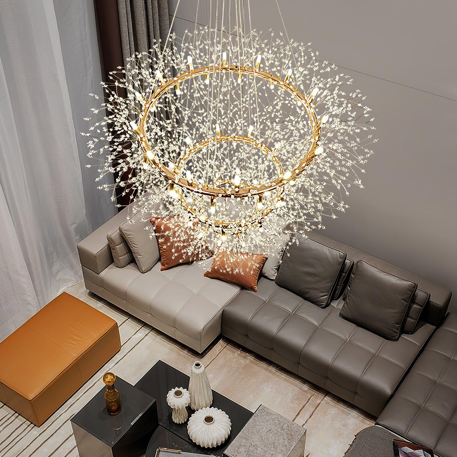 Dandelion Round Chandelier - Blowlighting