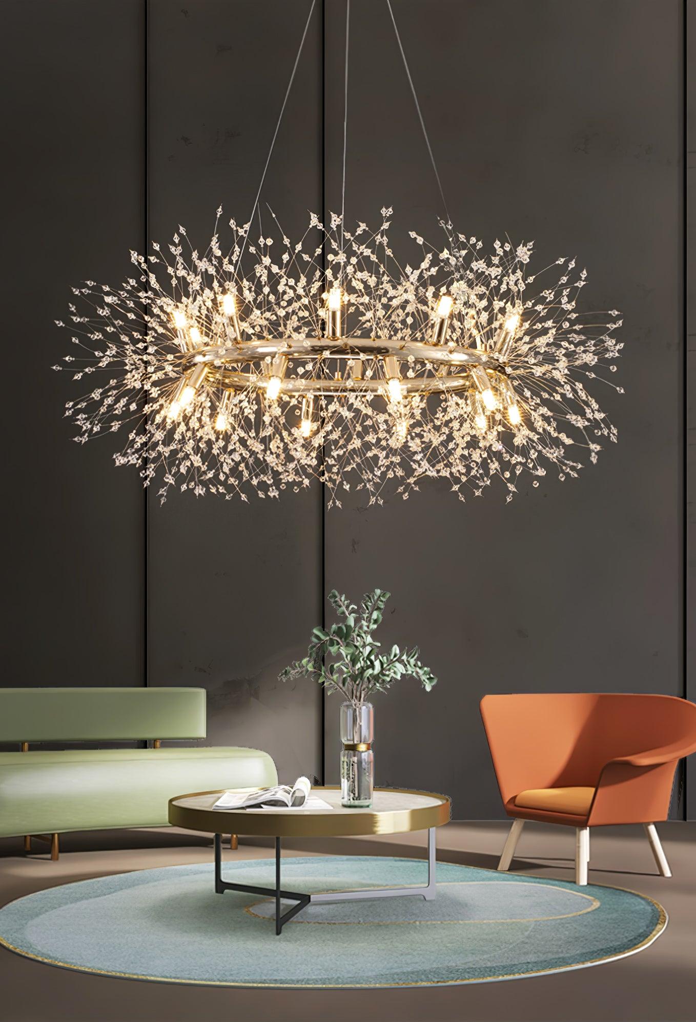 Dandelion Round Chandelier - Blowlighting