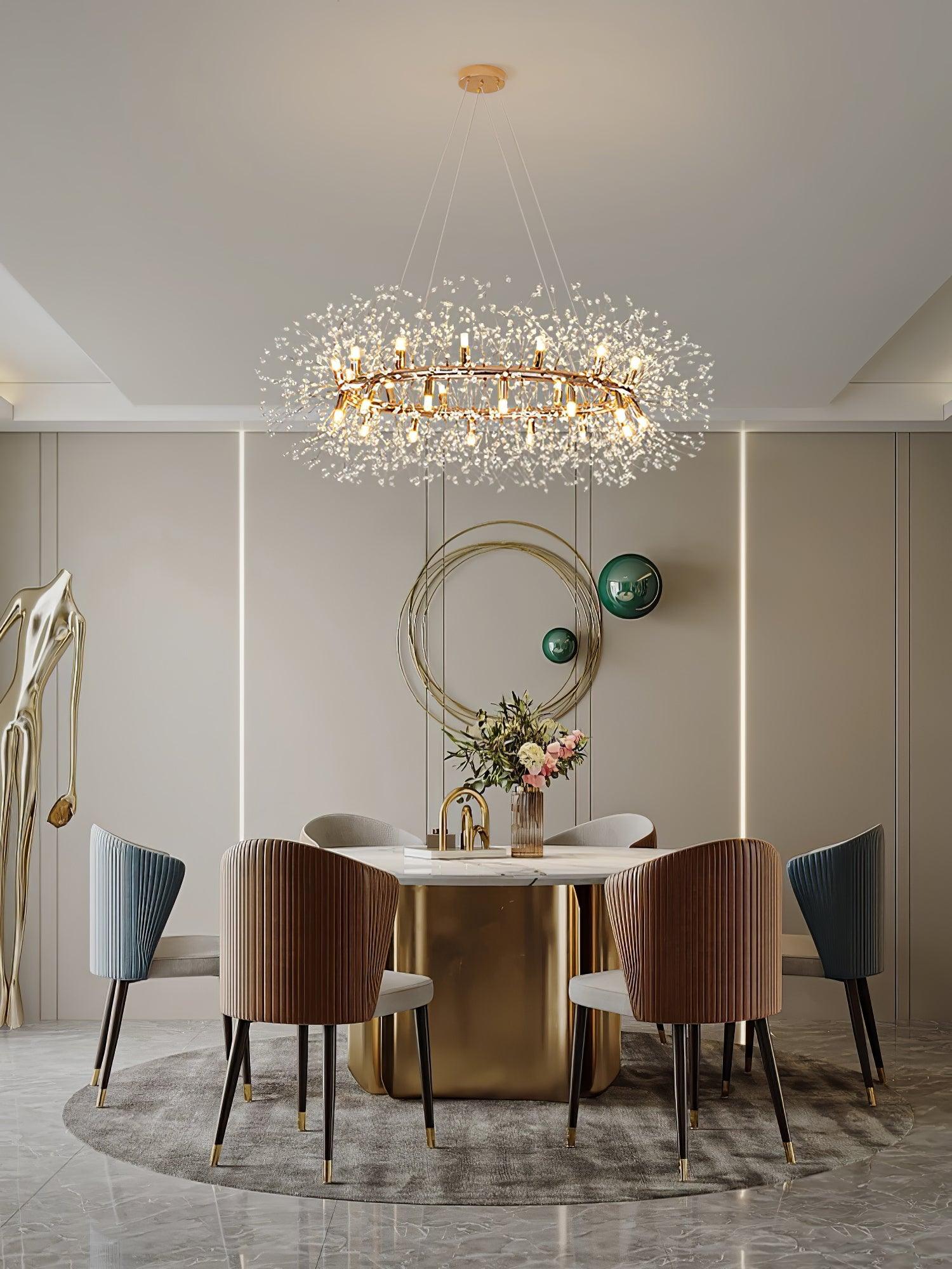Dandelion Round Chandelier - Blowlighting