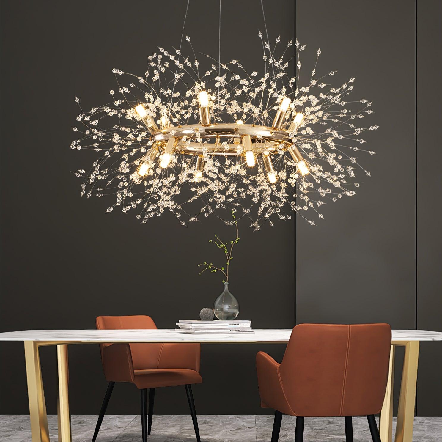 Dandelion Round Chandelier - Blowlighting