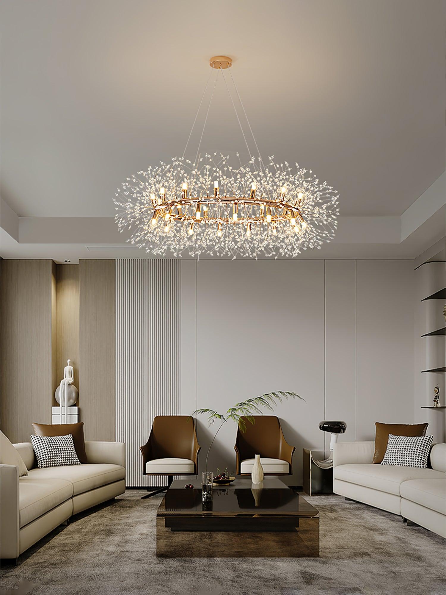 Dandelion Round Chandelier - Blowlighting