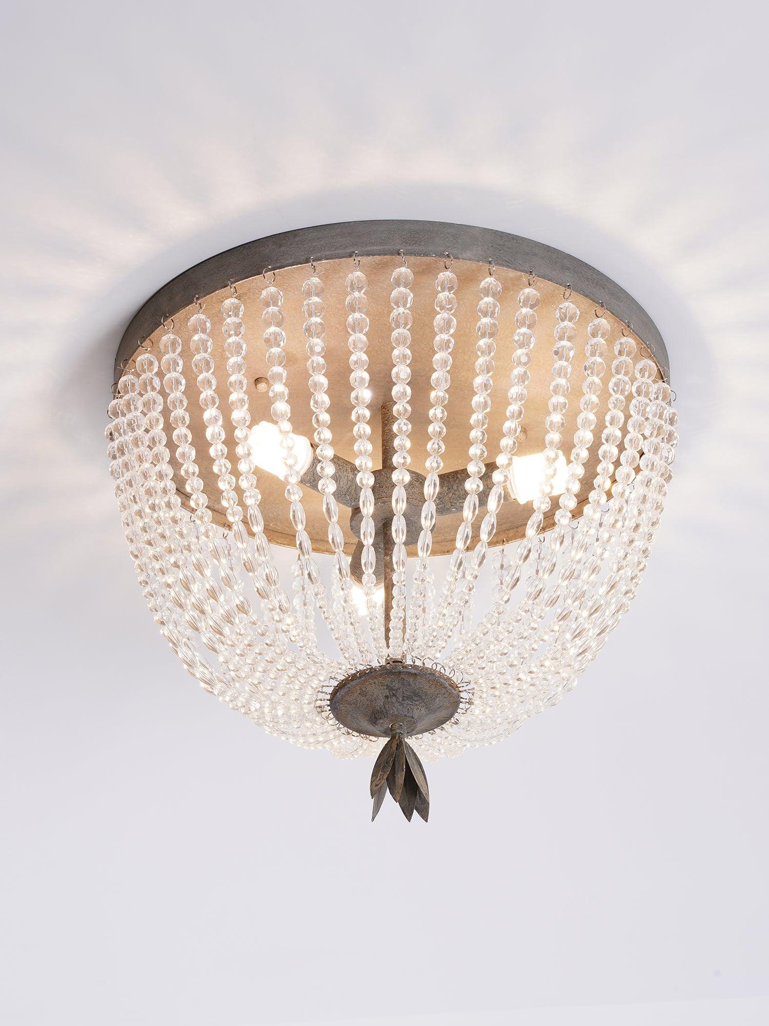 Dauphine Crystal Ceiling Light - Blowlighting