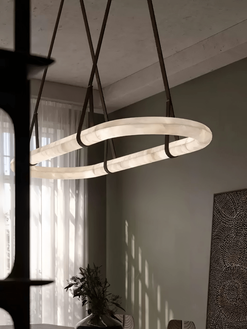 Nerina Alabaster Pendant Light - Blowlighting