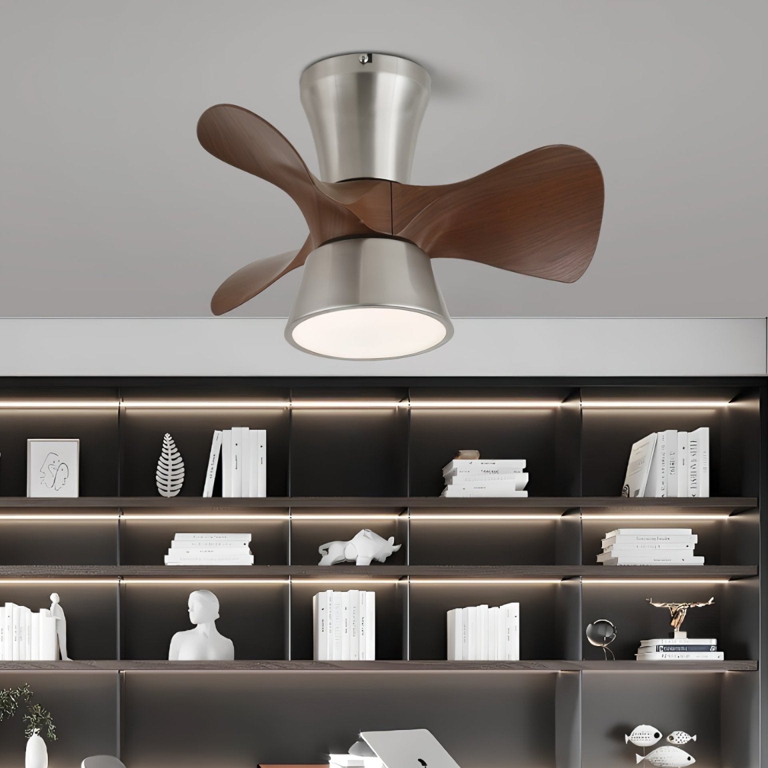 Kylen Modern Wood Ceiling Fan Light - Blowlighting