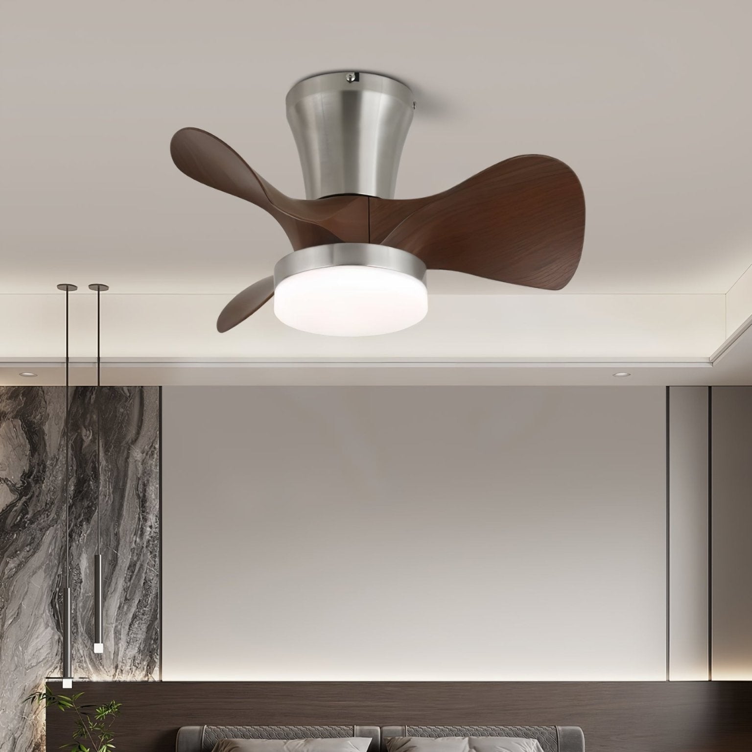 Kylen Modern Wood Ceiling Fan Light - Blowlighting
