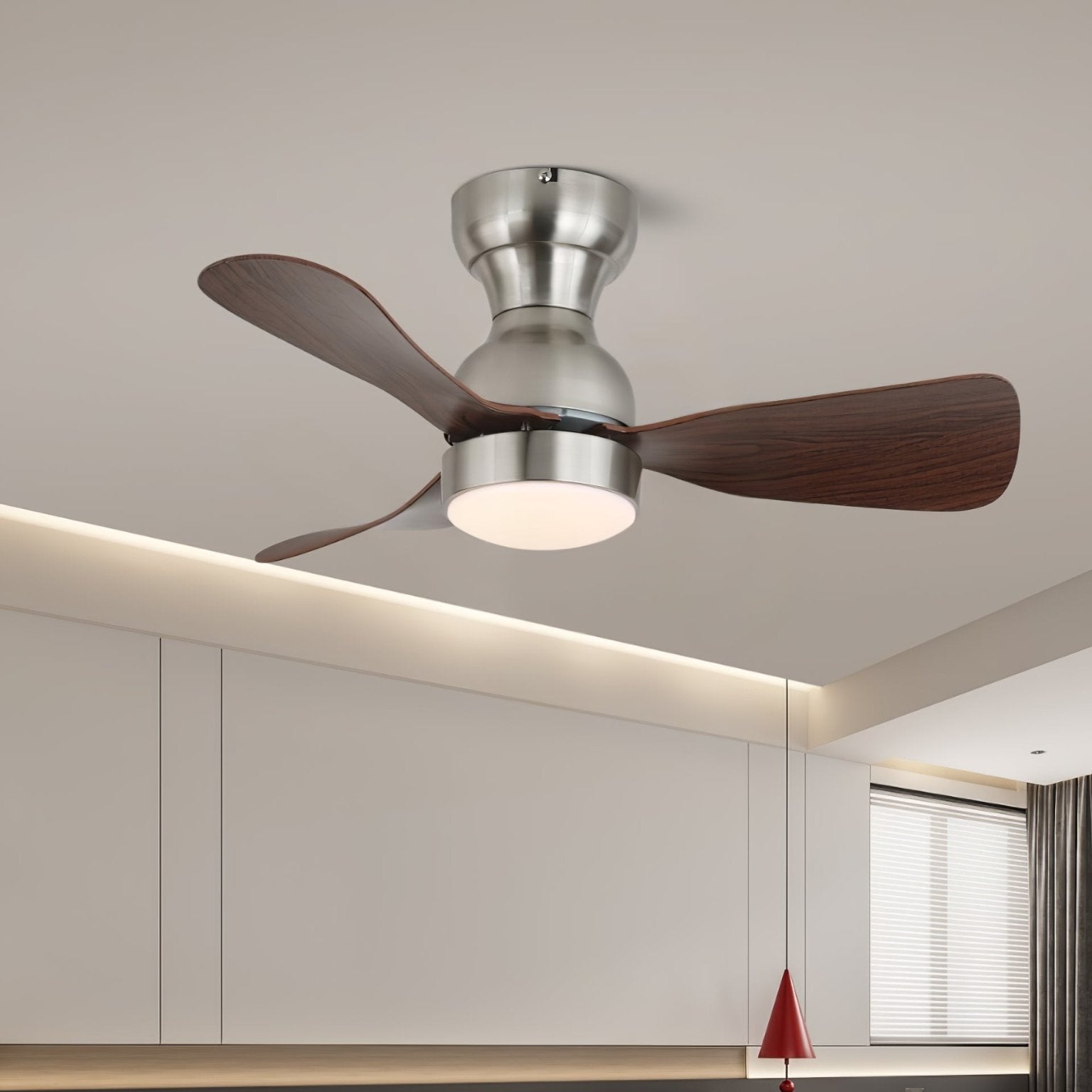 Aurdorus Modern Wood Ceiling Fan Light - Blowlighting