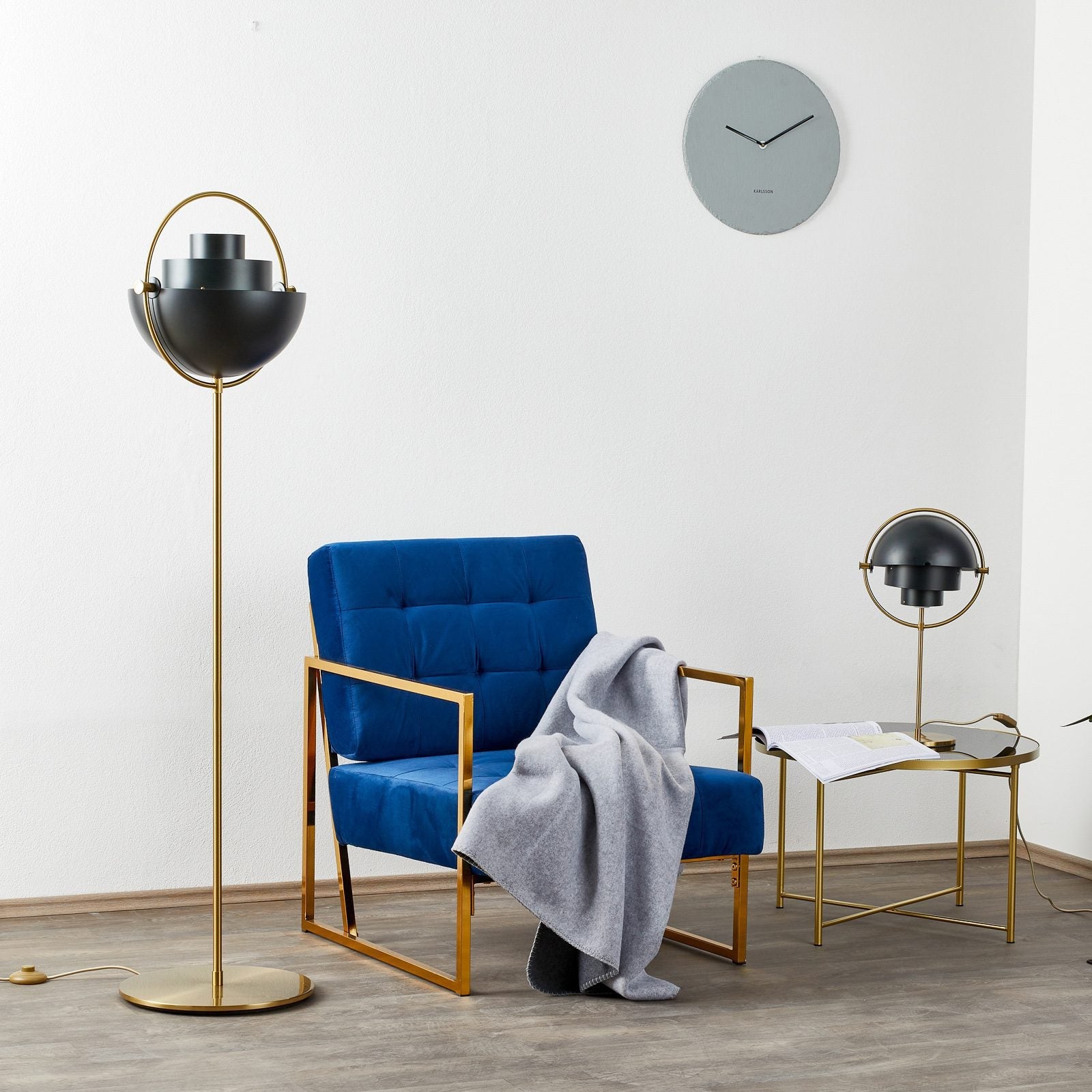 Hunter Modern Metal Floor Lamp - Blowlighting
