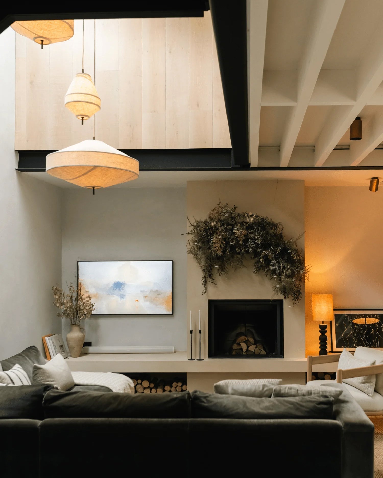 Delaney Wabi-Sabi Fabric Pendant Light