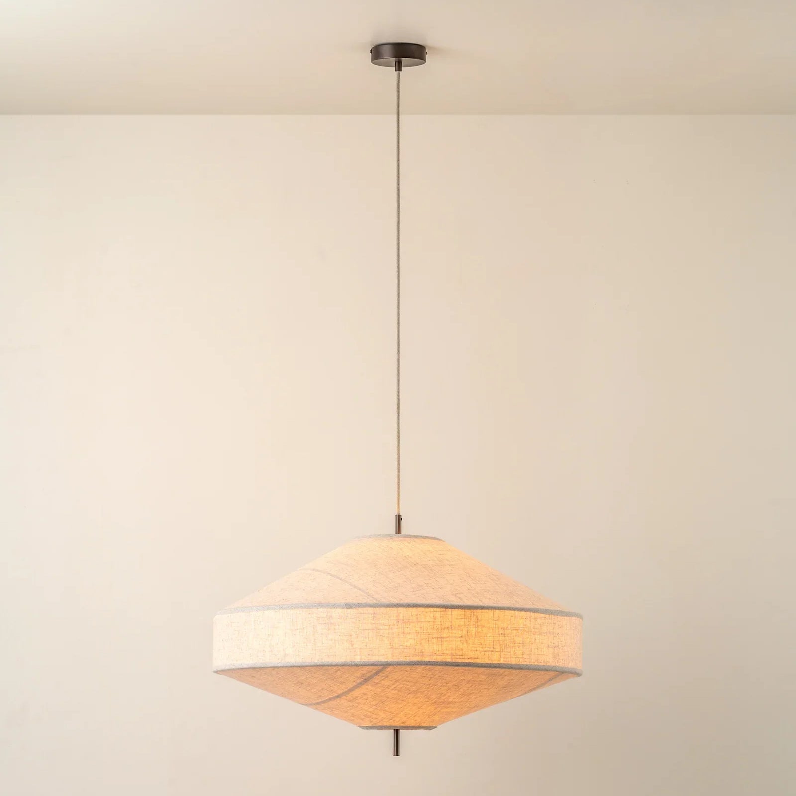 Delaney Wabi-Sabi Fabric Pendant Light