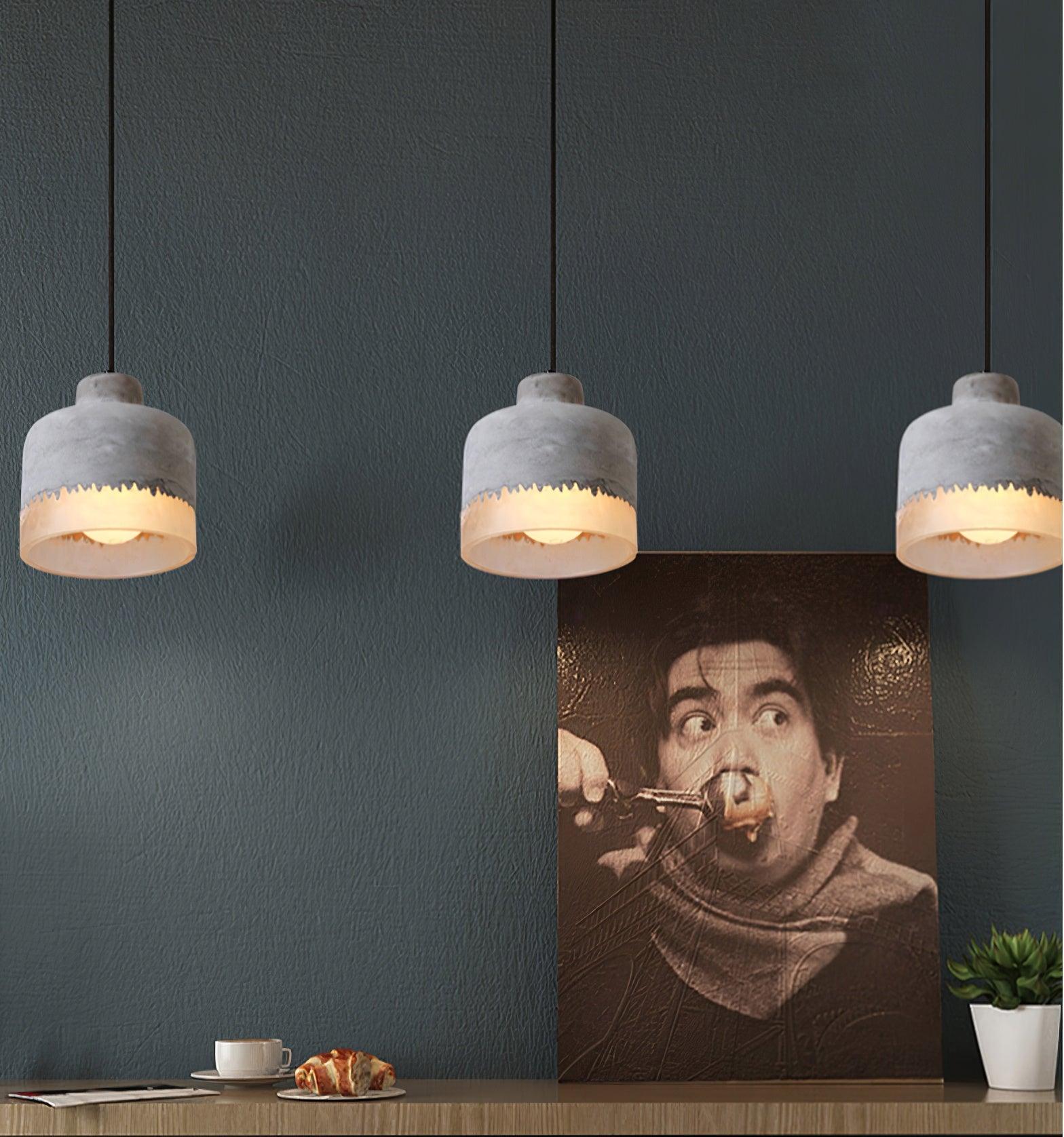 Delia Cement Pendant Light - Blowlighting
