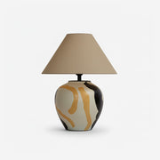 Desert Wabi-Sabi Ceramics Swirl Table Light