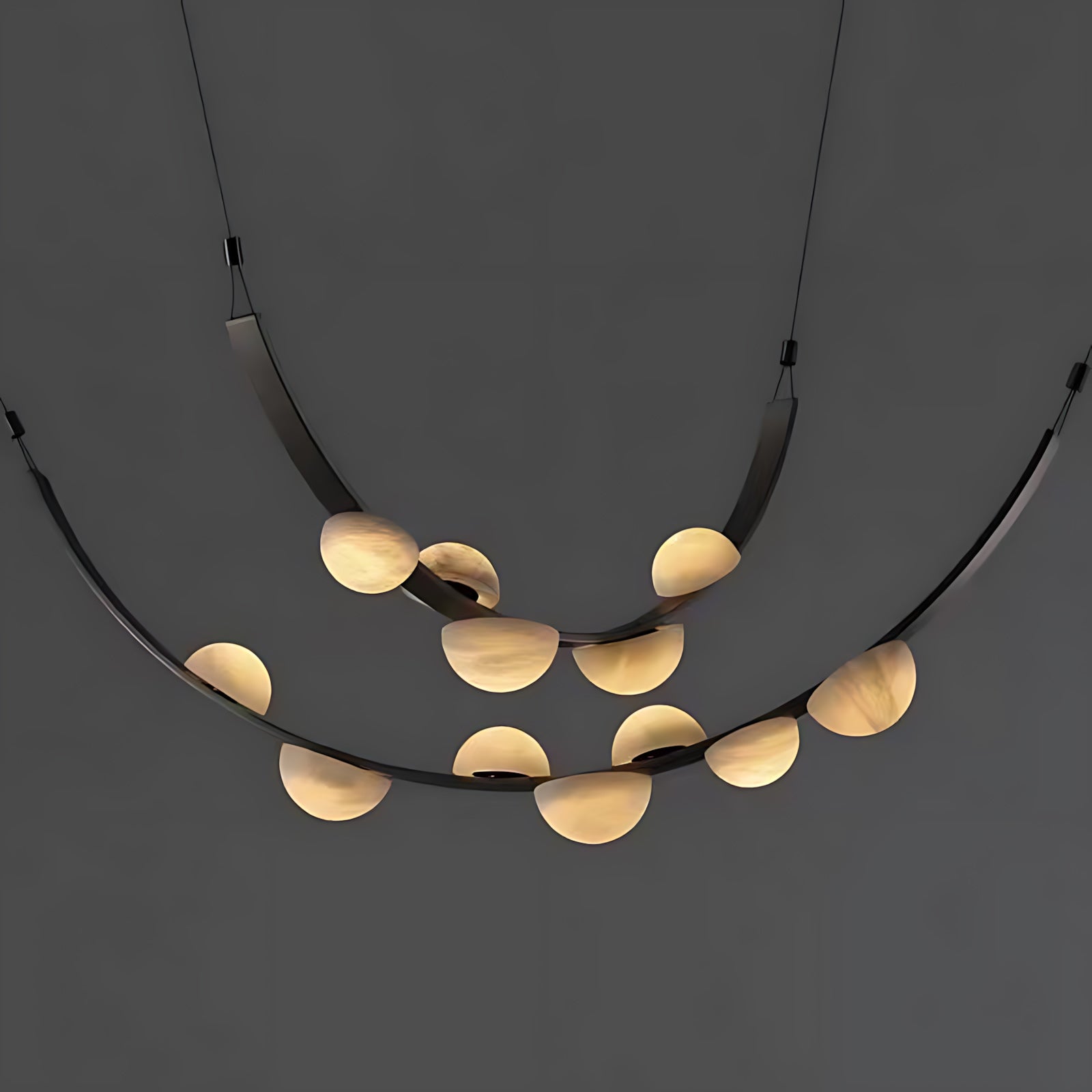 Dew Drops Modern Alabaster Alabaster Chandelier