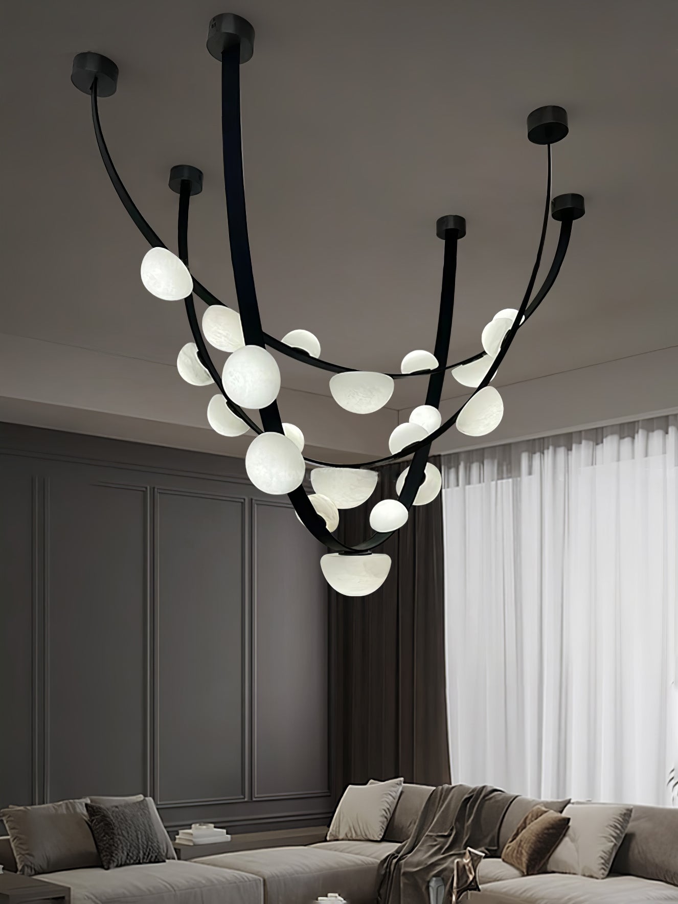 Evcaria Alabaster Chandelier - Blowlighting