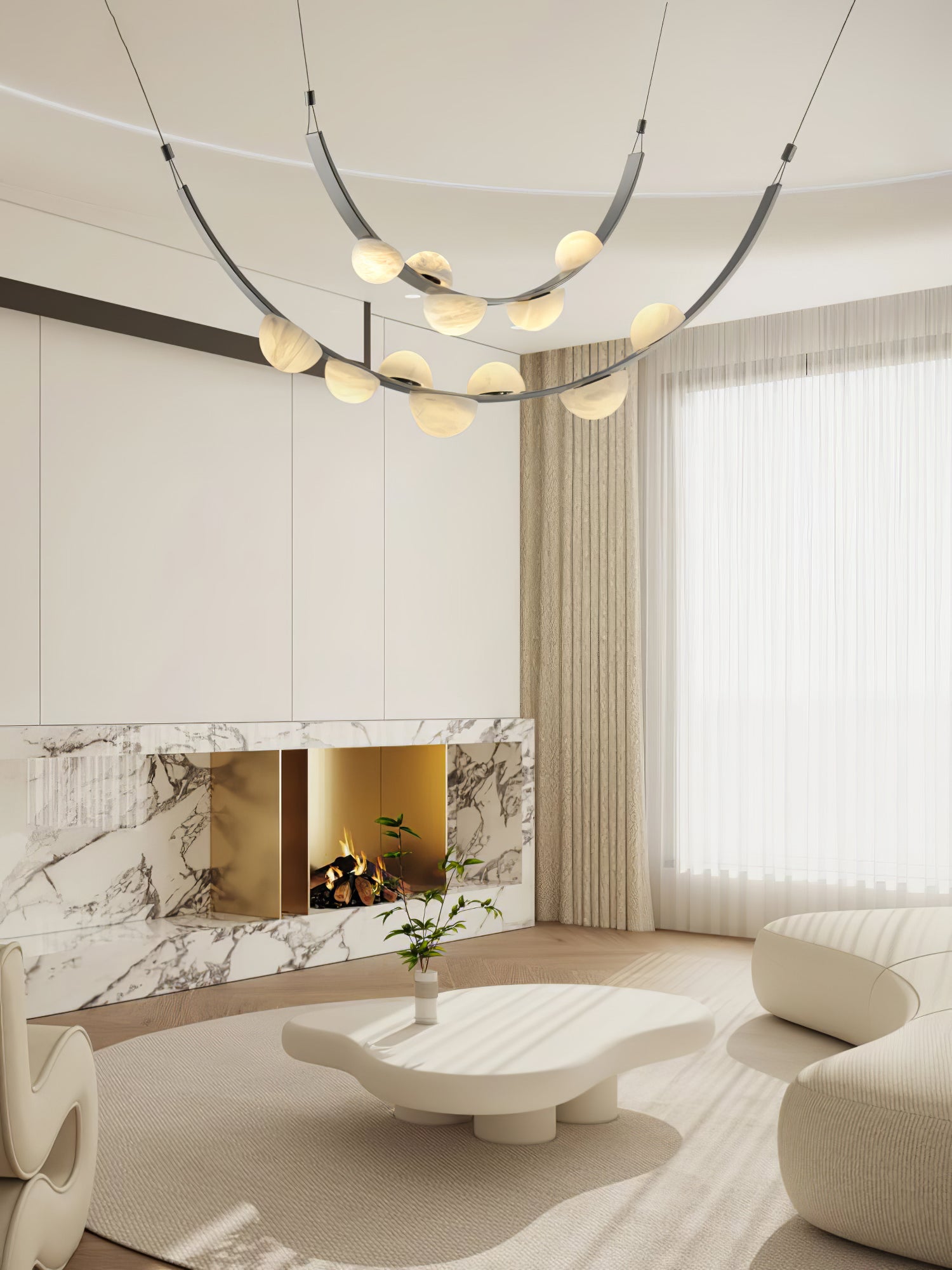 Evcaria Alabaster Chandelier - Blowlighting