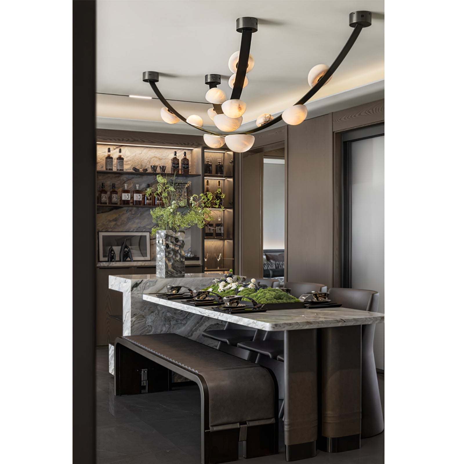 Evcaria Alabaster Chandelier - Blowlighting