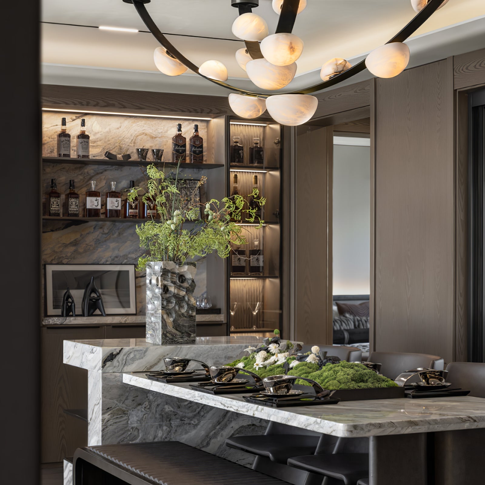 Evcaria Alabaster Chandelier - Blowlighting