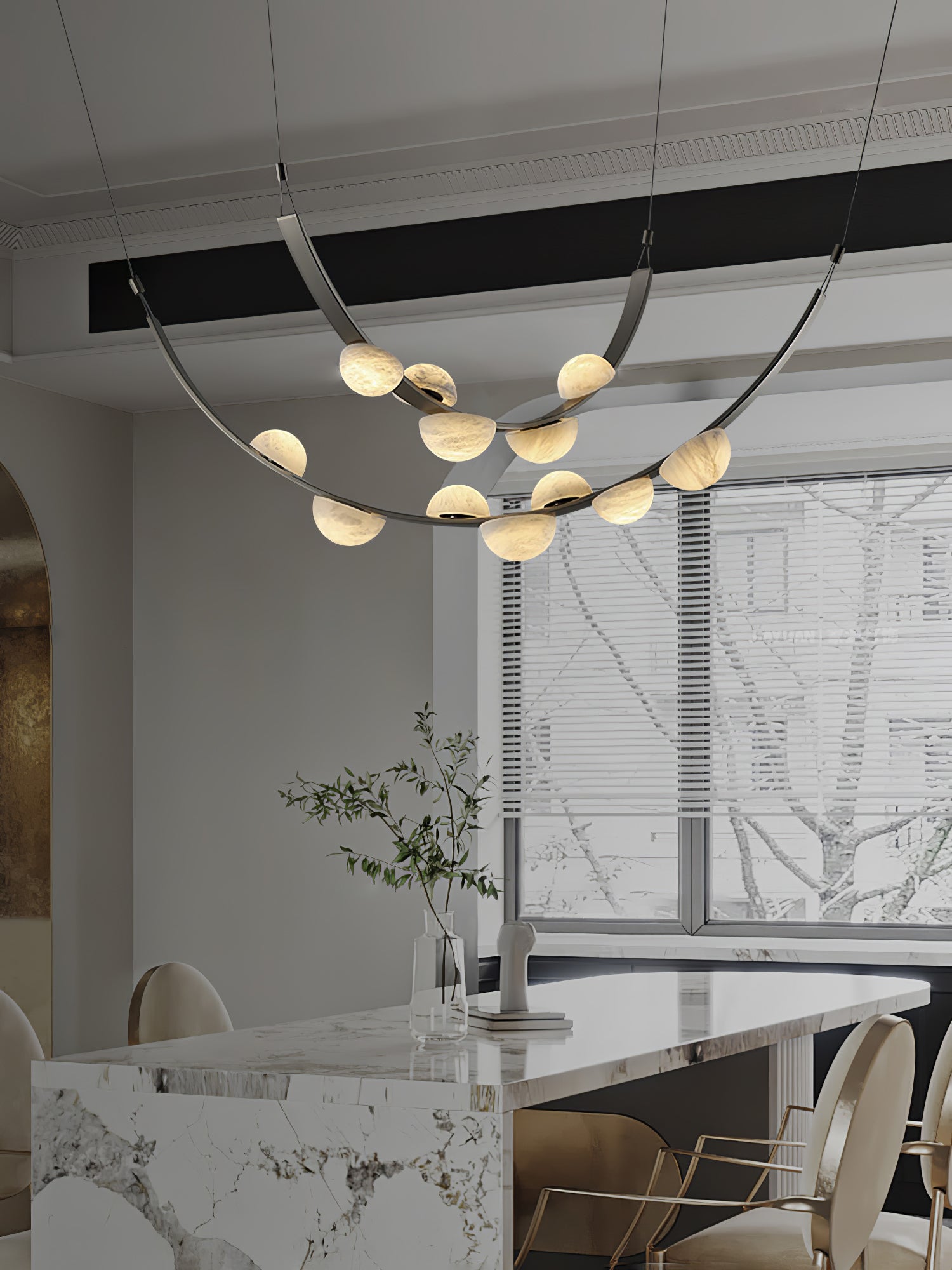 Evcaria Alabaster Chandelier - Blowlighting