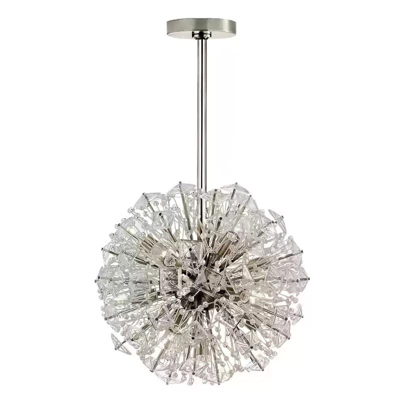 Aurora Chandelier Dickinson Gold Crystal Starburst - Blowlighting
