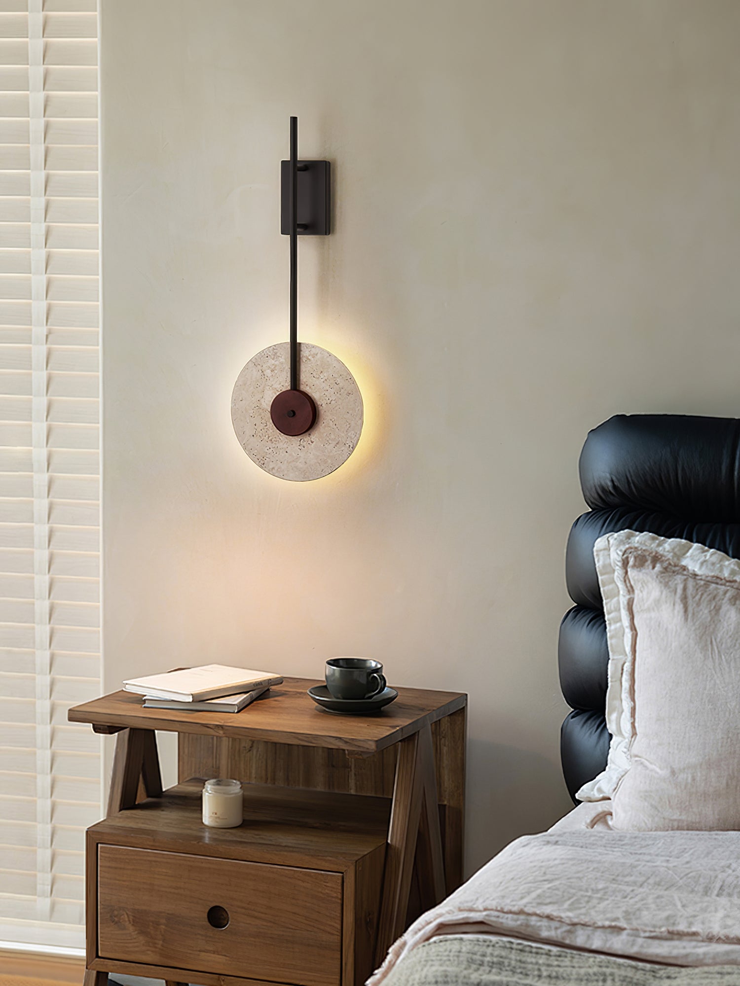 Elysia Travertine Wall Light - Blowlighting