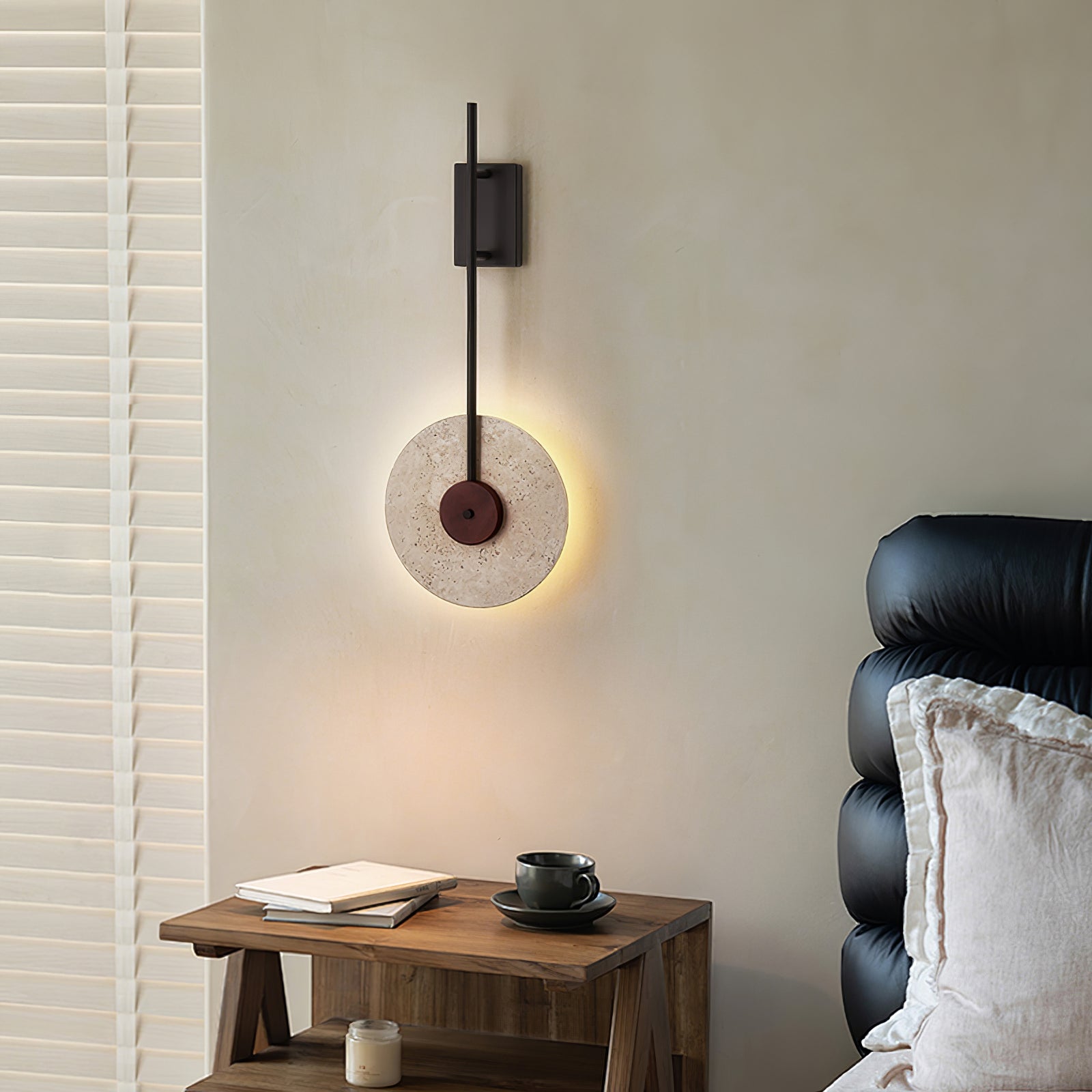Elysia Travertine Wall Light - Blowlighting