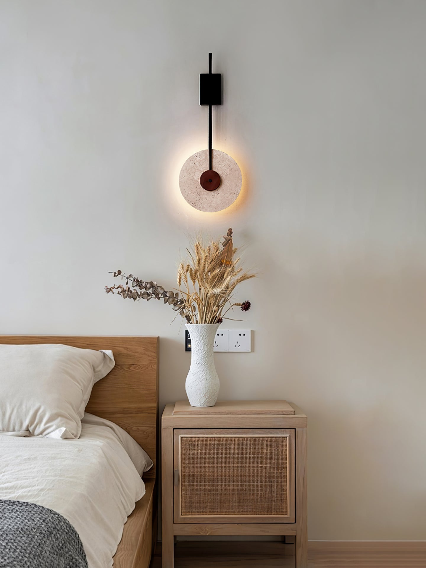 Elysia Travertine Wall Light - Blowlighting