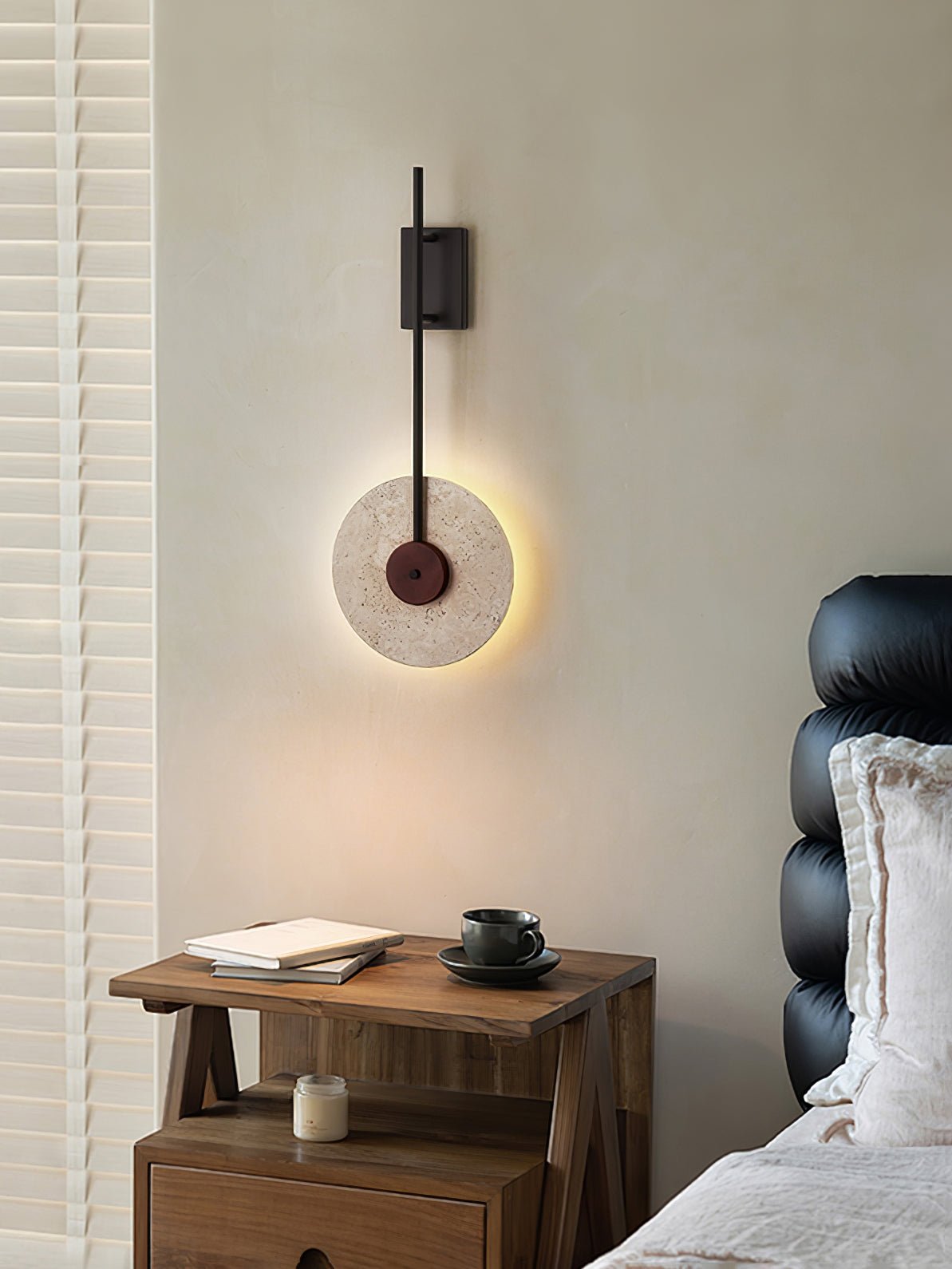 Elysia Travertine Wall Light - Blowlighting