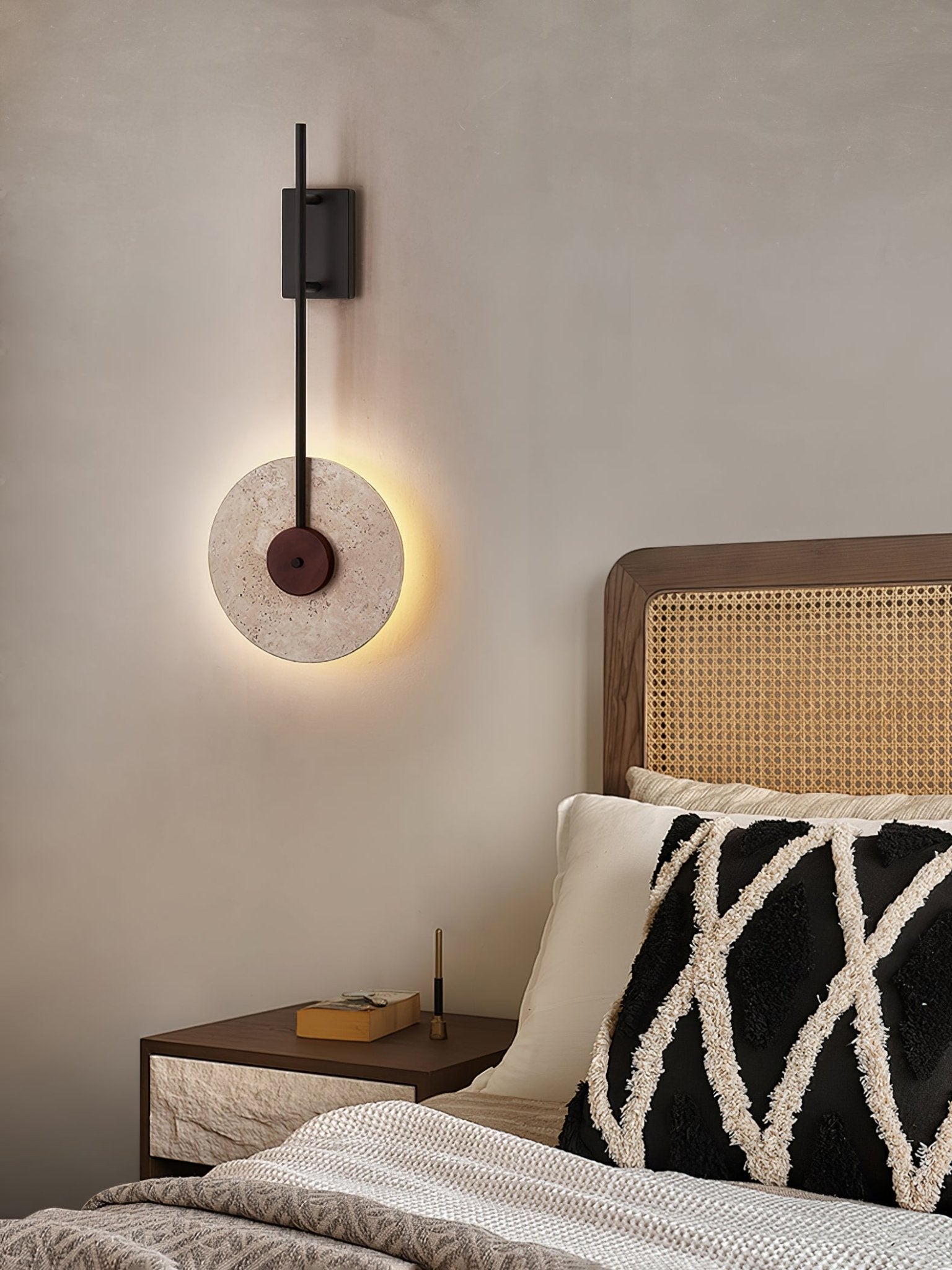 Elysia Travertine Wall Light - Blowlighting