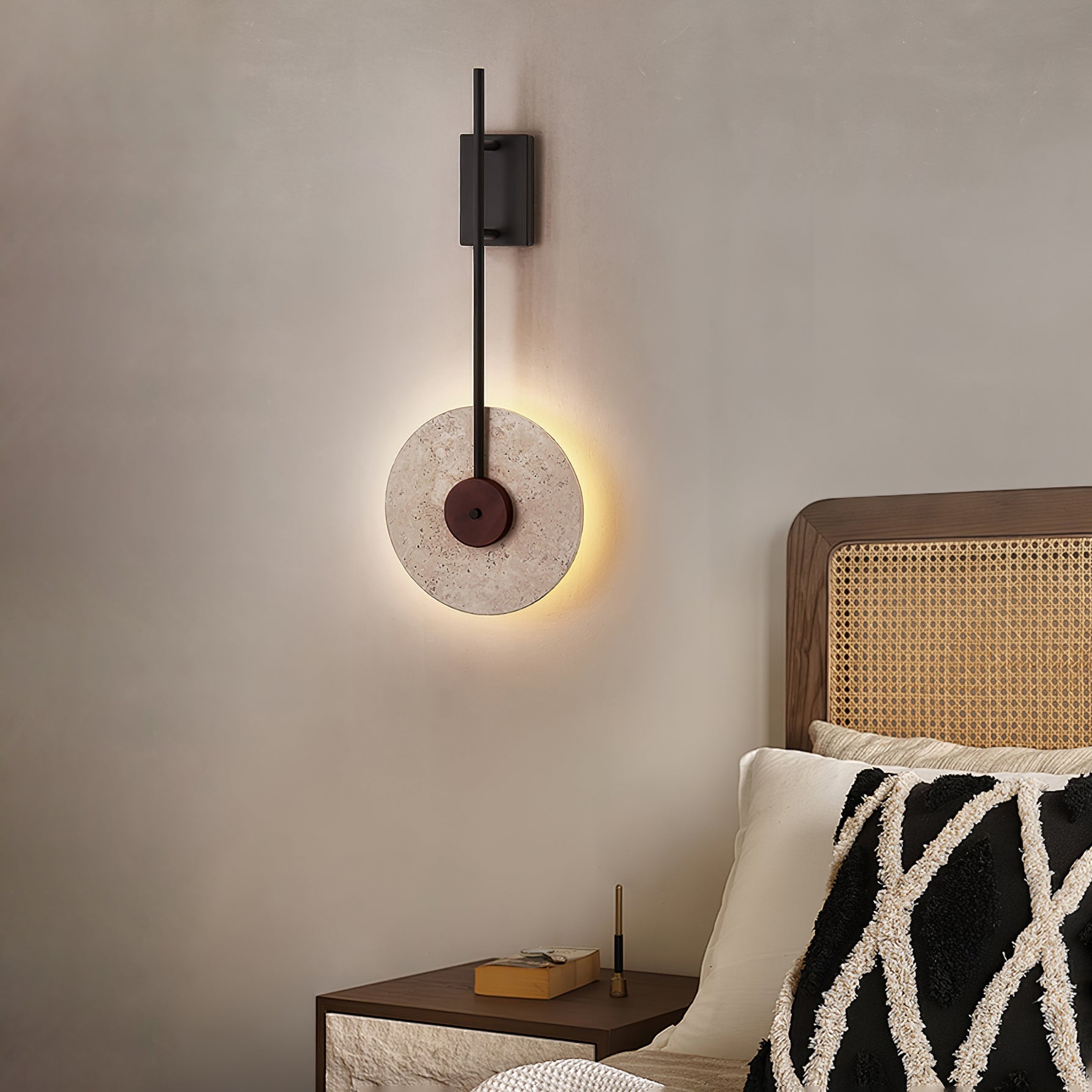 Elysia Travertine Wall Light - Blowlighting