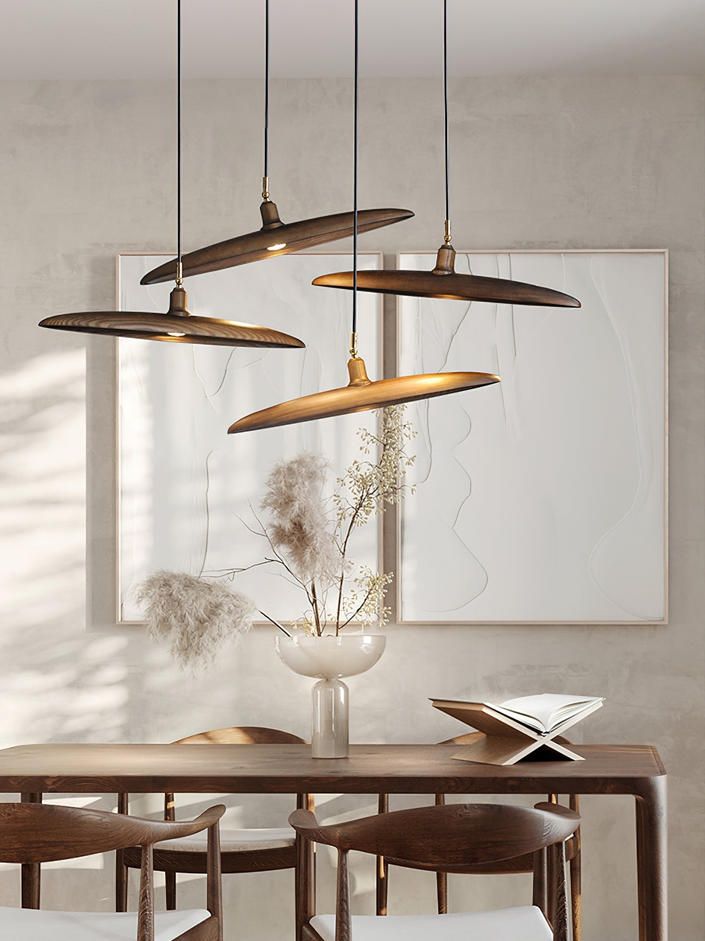 Zelirira Blade Wood Pendant Light - Blowlighting