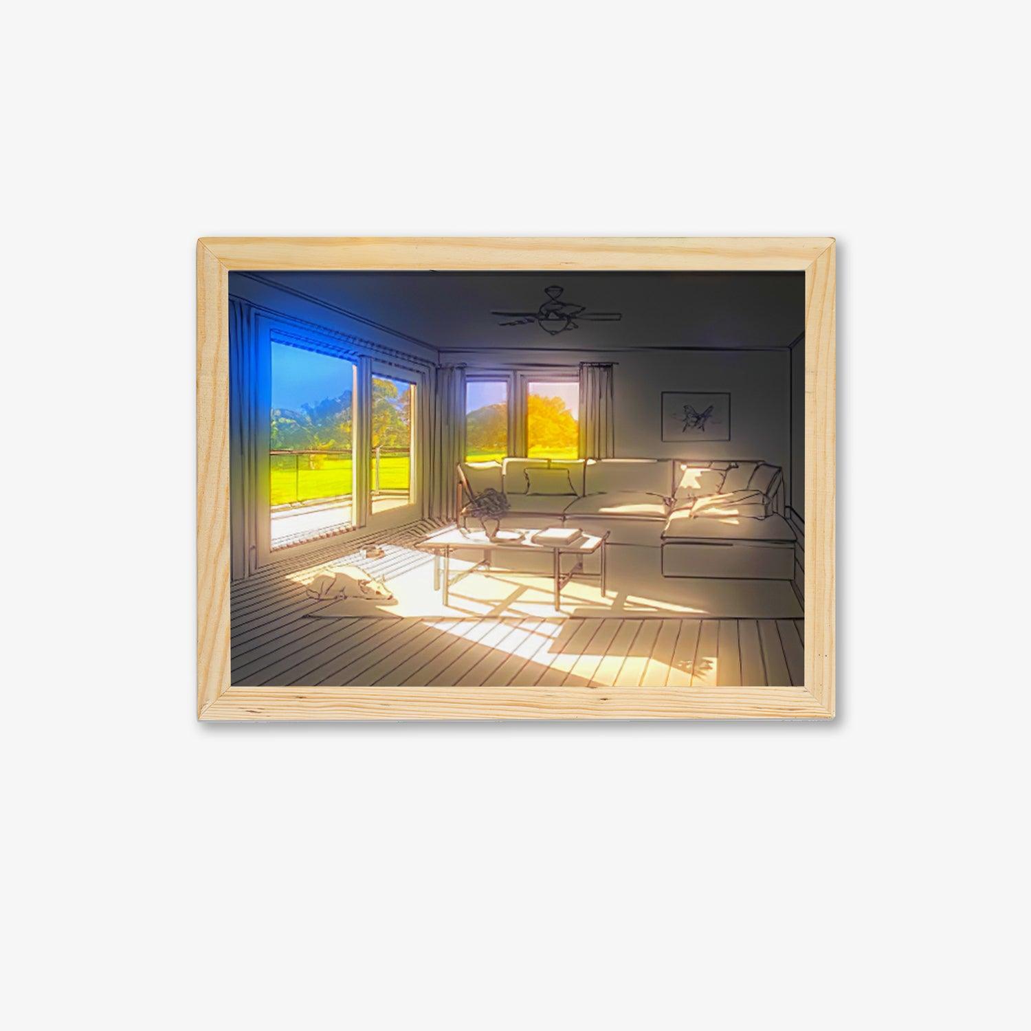 Dog Sunbathing Mural Art Lamp - Blowlighting