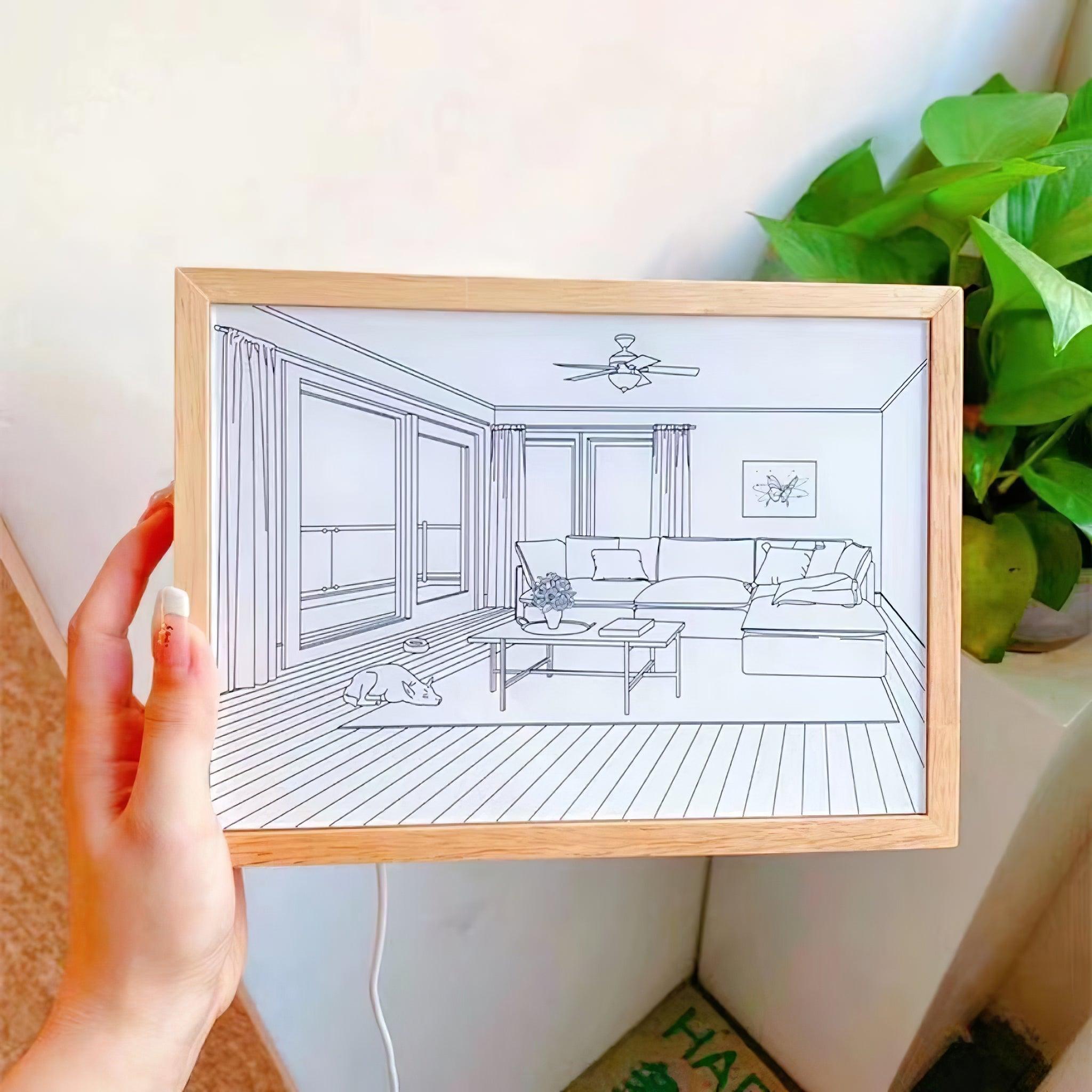 Dog Sunbathing Mural Art Lamp - Blowlighting