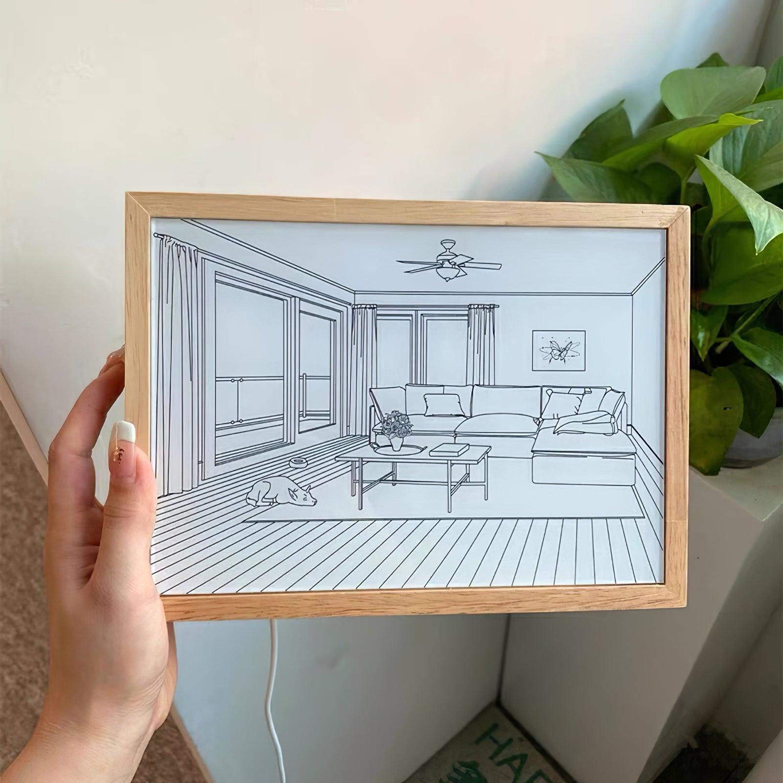 Dog Sunbathing Mural Art Lamp - Blowlighting