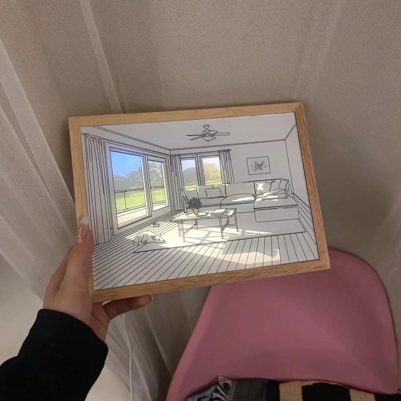 Dog Sunbathing Mural Art Lamp - Blowlighting