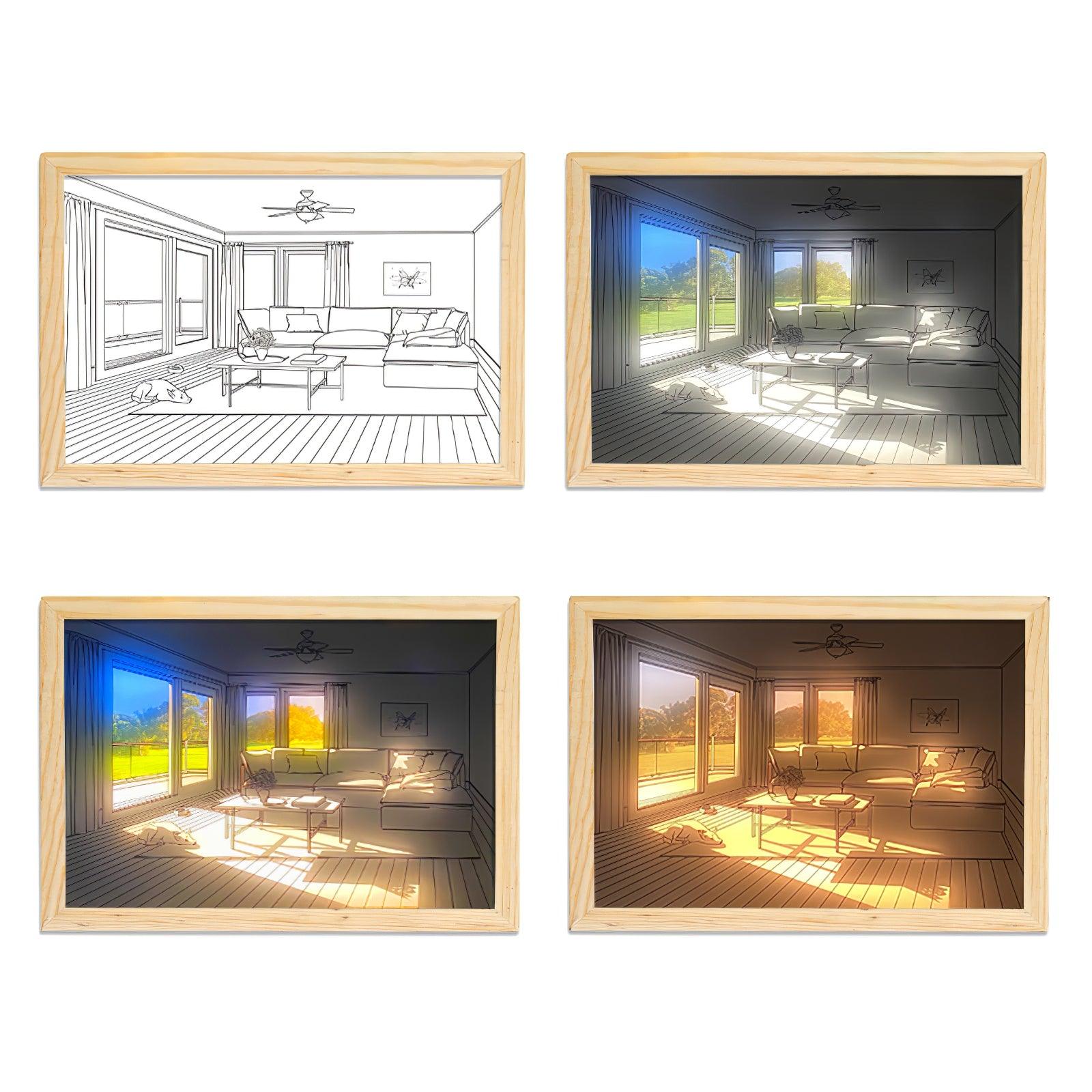 Dog Sunbathing Mural Art Lamp - Blowlighting