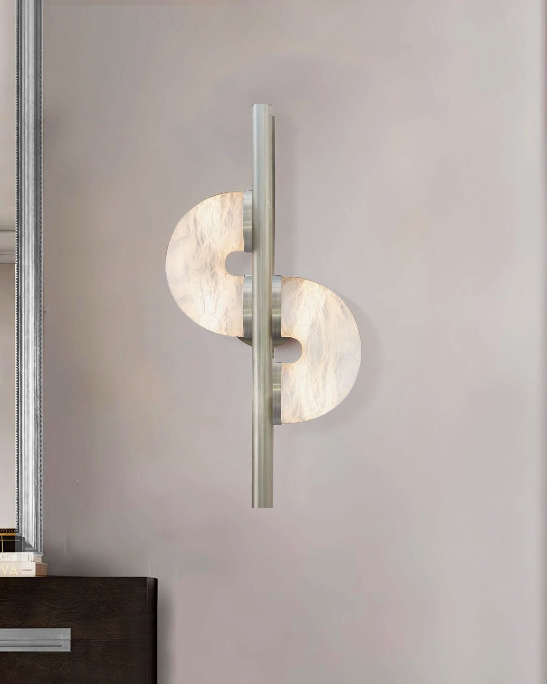 Liraven Dual Disc Alabaster Wall Light - Blowlighting