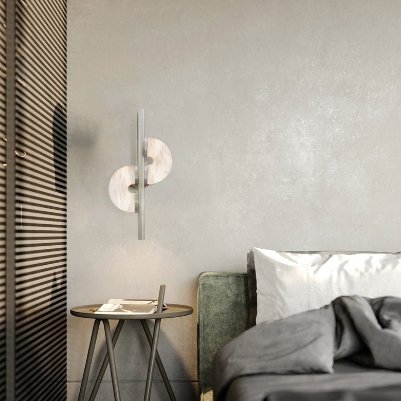 Liraven Dual Disc Alabaster Wall Light - Blowlighting