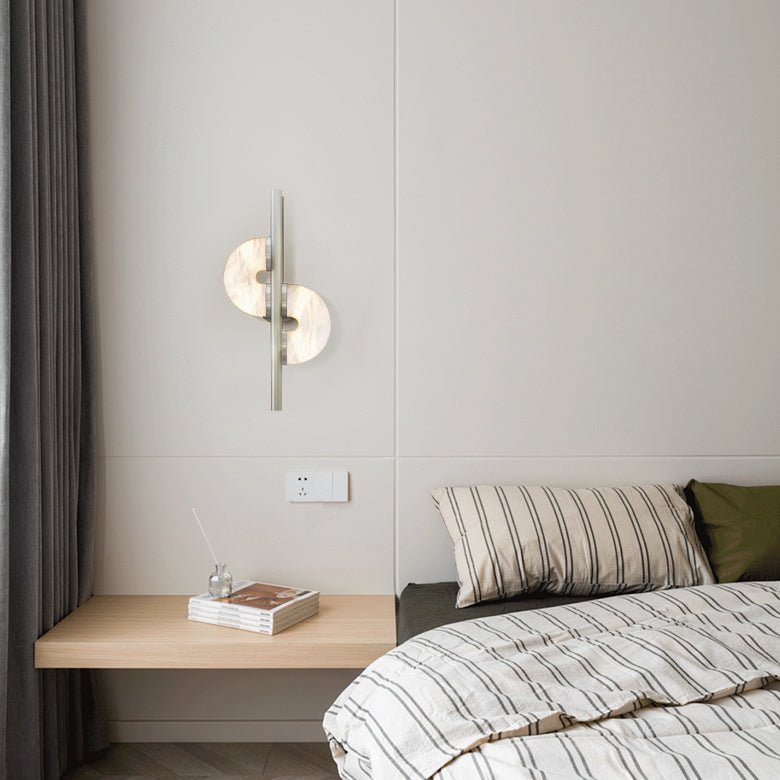 Liraven Dual Disc Alabaster Wall Light - Blowlighting