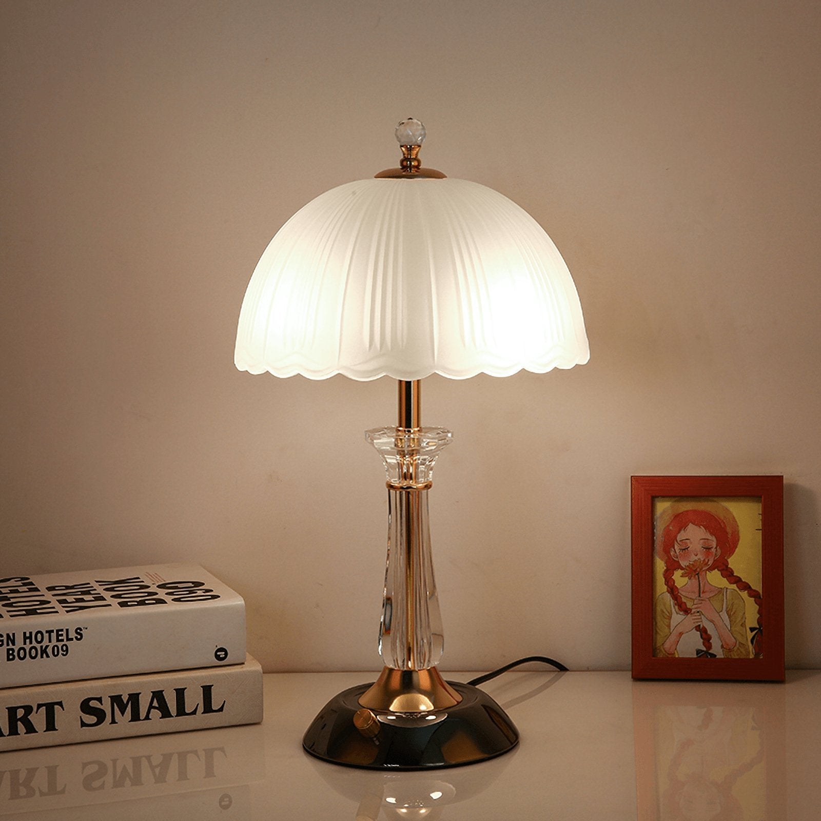 Domed Glass Table Light - Blowlighting