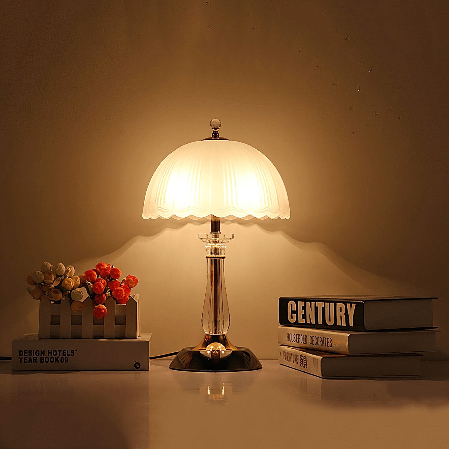 Domed Glass Table Light - Blowlighting